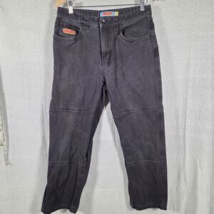 Empyre Mens Size 30 Black Carpenter Pants Utility Skate Streetwear Straight Leg